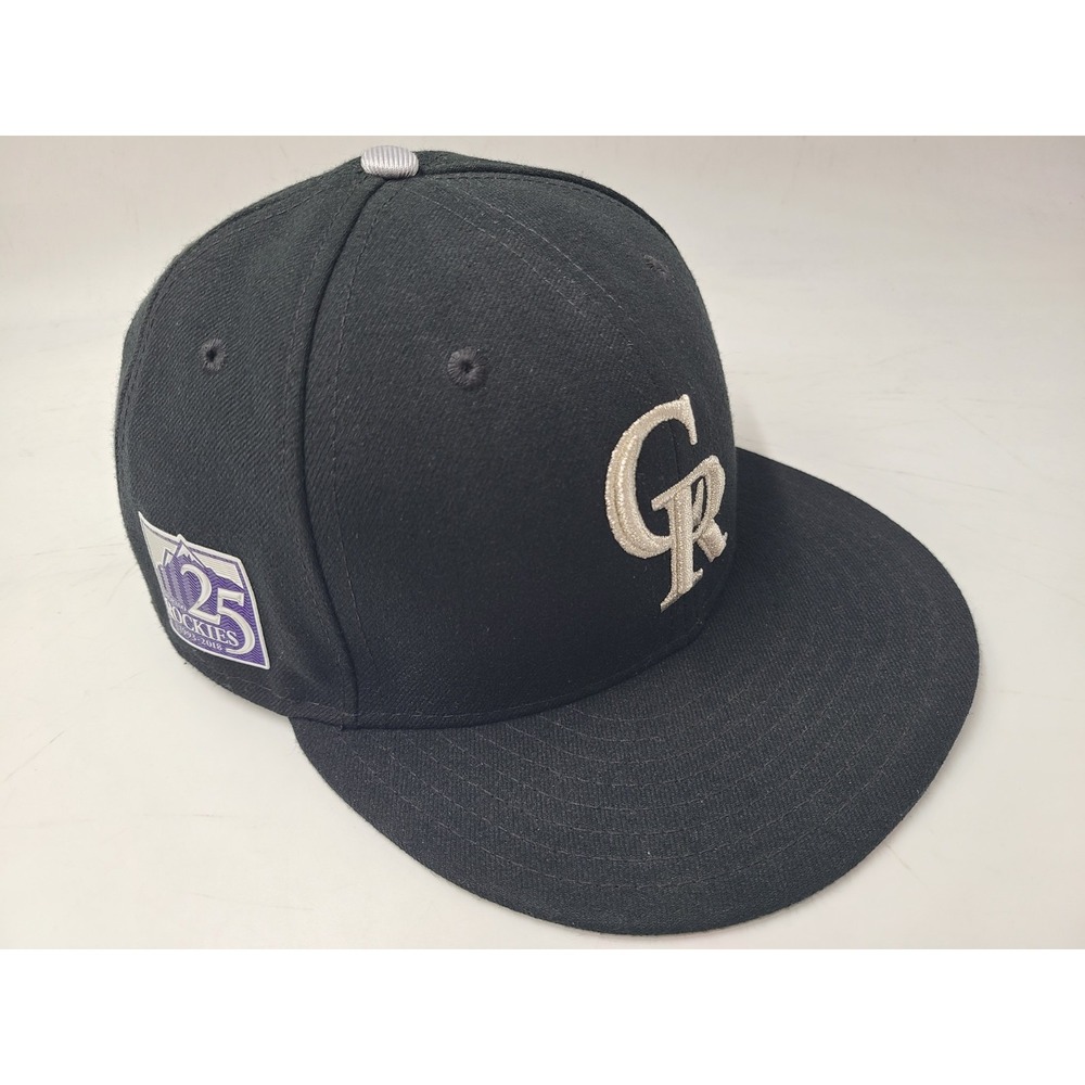 Colorado Rockies 25th Anniversary Patch New Era 59Fifty Fitted 7 1/2 Hat Cap MLB